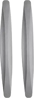 sourcing map 2pcs Car Bumper Guard Strip Anti-Collision Anti-Scratch Bumper Protector Trim Universal Front and Rear Bumper Guard for Cars SUV Pickup Truck, Grey