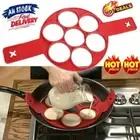 Nonstick Pancake Cooking Tool Egg Ring Maker Cooker Pan Flip Mold Silicone Mold