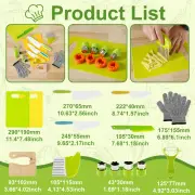 14Pcs Kids Cooking Cutter Set Safe Reusable Plastic Toddler Kitchen Cutter paNCv