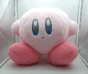 Kirby 30th Anniversary 10" big wool fuzzy sitting plush doll stuffed