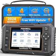[FOXWELL] OBD2 Scanner NT614 Elite Engine Airbag Transmission ABS SRS Auto Scanner with 5 Reset Services WiFi Update Car Scanner ABS Bleeding/SAS/EPB/Throttle/Oil Upgrade of NT604 Code Reader Scan Tool