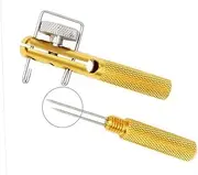 BESPORTBLE 2PCS Portable Metal Fishing Knot Tying Tool Manual Hook Tying Device for Fishing Lines Lightweight and Durable for Connection Golden Finish