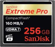 SanDisk Extreme PRO CompactFlash 160MB/s - 256GB Memory Card