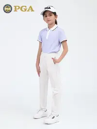 在飛比找樂天市場購物網優惠-美國PGA兒童高爾夫球衣服女童2021新款青少年夏服裝裙子童