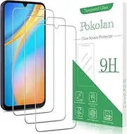 [Pokolan] 3 Pack Screen Protector for Samsung Galaxy A25 Tempered Glass, 9H Hardness, Case Friendly, Anti Scratch, Bubble Free, Easy to Install
