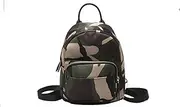 [YUN MENG] Fashion Multi-Purpose Small Fresh Oxford Cloth Shoulder Bag Handbag Korean Version of The Wild Casual Small Backpack Bag Tide Casual Daypack School Bag for Women (Color : Camouflage)