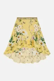 Camilla Daisy Chains Kids High Low Skirt With Pockets 4-10 Girls Sun Dress