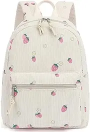 [Dezcrab] Corduroy Mini Backpack Purse Fashion Small Backpack Casual Daypack for Women Girls School Travel