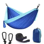 OUTDOOR NYLON HAMMOCK SLEEP SWING TREE BED GARDEN BACKYARD CAMP DOUBLE HANGMAT