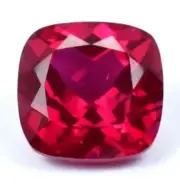 Flawless 11.6 CT Natural Cushion Mozambique Red Ruby Loose Certified Gemstone