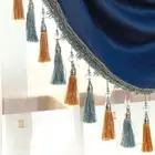 12M Crystal Tassel Fringe Trim Lace Beaded Ribbon Sewing Curtain Accessorie DIY