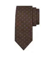 jacquard tie One size brown