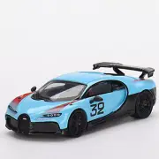 Mini GT 1:64 Bugatti Chiron Pur Sport #32 “Grand Prix” Light Blue