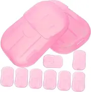 STOBAZA Travel Size Toiletries Kit 20 Pack Hand Soap Sheets Compact Soap Slices for The-go Cleaning