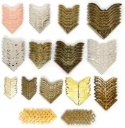 120Pcs Vintage Metal Book Corner Protector Iron Guard Edge Cover Book Scrapbooki