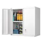 GREATMEET Metal Storage Cabinet with Lock and Doors,Steel Garage Wall Storage...