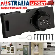 3 Digit Combination Household Door Cabinet Password Lock Bolt Security Hasp Lock