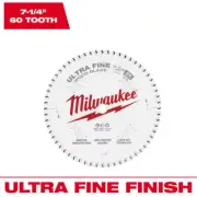 7-1/4 In. X 60-Tooth Carbide Ultra Fine Finish Circular Saw Blade