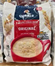 QUAKER 3 in 1 Original Oat Cereal Drink 28g X 15s - 1 Pack