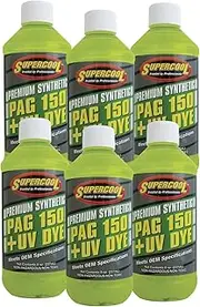 TSI Supercool P150-8D-6CP 150 PAG Viscosity Oil Plus U/V Dye, 8 oz, 6 Pack