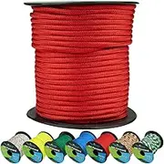 West Coast Paracord 550lb Paracord Spools – 7 Strand Type III Tactical Parachute Cord for Hiking, Camping, and Fishing – Imperial Red (30m)