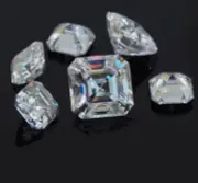 5 Ct Lab Grown CVD Diamond Asscher Cut Natural D Color VVS1 Clarity Certified
