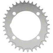 ALUGEAR Aero Oval 1x 104 BCD MTB Chainring. Silver