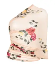 one-shoulder wrap blouse FR40 beige