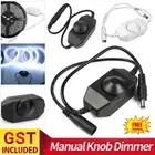 1/2x 12V-24V DC 0-100% PWM Manual Knob Dimmer Switch for LED Strip Light Stylish