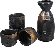 ULTECHNOVO 1Set Sake Set Sake Bottle Decorative Wine Cups for Home Bar Elegant Japanese Design for Entertaining Gifting