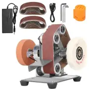 3-In-1 Mini Belt Sander - Electric Bench Grinder Sanding Machine, 7 Adjustabl...