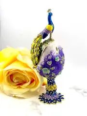 Purple Russian Faberge Eggs Good Luck Son Graduation Boyfriend Easter gift