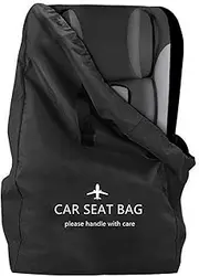 Baby Car Seat Travel Bag for Airplane, Baby Car Seat Backpack, Waterproof Tear Resistant Gate Check Bag for Stroller Pram Pushchair Wheelchair, 300D Oxford Cloth Baby Car Seat Carrier, 45x45x85cm