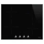 Smeg 60cm Classic 4 Zone Induction Cooktop - Black