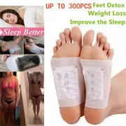 Upto300 Pack Detox Foot Patches Pads Natural plant Toxin Removal Sticky Adhesive