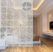 Symmetric design Room Divider Panel | Modern Hanging Screen wooden partition