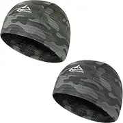 [hapurs] Skull Cap Helmet Liner Sweat Wicking Cycling Running Hat, Cycling Skull Caps Wicking Beanie Do Rag Head Wrap for Men Women