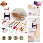 9'' Round Bread Proofing Basket with Glass Starter Jar - Complete Baking Set