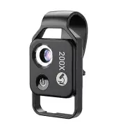 Portable Mobile-Phone Microscope 200X HD Identification Jewelry Magnifying Lens