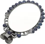 Handheld Mirror with Peacock Design Retro Style Compact Vanity Mirror for Women Portable and Small High Definition Clarity for Travel and Tabletop Use