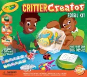 CRAYOLA CRITTER CREATOR Fossil Kit Bugs Insects Clay Art Set Metallic Paint NEW