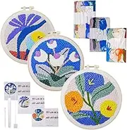 Punch Stitching Kit for Adults | Punch Needle Stitching Kit | with Instructions, Yarns, Craft Supplies for Home, Wedding, Easter