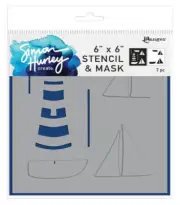 Simon Hurley create Layering Stencil - Smooth Sailing (6x6) HUS81029