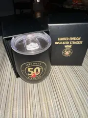 CARNIVAL CRUISE 50th BIRTHDAY - LIMITED EDITION INSULATED STEMLESS WINE GLASS