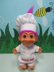 MASTER CHEF (#3) - 5" Russ Troll Doll - NEW IN ORIGINAL BAG - Fuchsia Hair