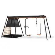 VULY 360 Pro Max C2 - 2 Bay Swing Set Kids Backyard Metal Swing with Spin Swing & Seat Swing Outdoor Playground