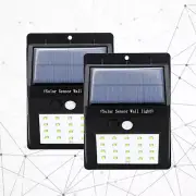 2 x 20 LED Solar Power PIR Motion Sensor Security Wall Garden Light Lamp Outdoor