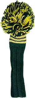 Jan Craig Headcover Handmade Headcover for #3 Fairway Kelly/Yellow (Masters) 2017JCKY3 Size: Total Length 14" (excluding POM), POM Width 5" (W)