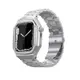 森尼3C-最新DIY改裝金屬手錶錶殼於Apple Watch 7 SE 6 5 iwatch 7錶帶不銹鋼套裝44毫米45毫米-品質保證