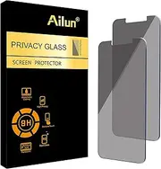 Privacy Screen Protector for iPhone 16e / iPhone 14 / iPhone 13 / iPhone 13 Pro [6.1 Inch] 2 Pack Anti Spy Private Tempered Glass Anti-Scratch Case Friendly [Not for iPhone 16 6.1 Inch]